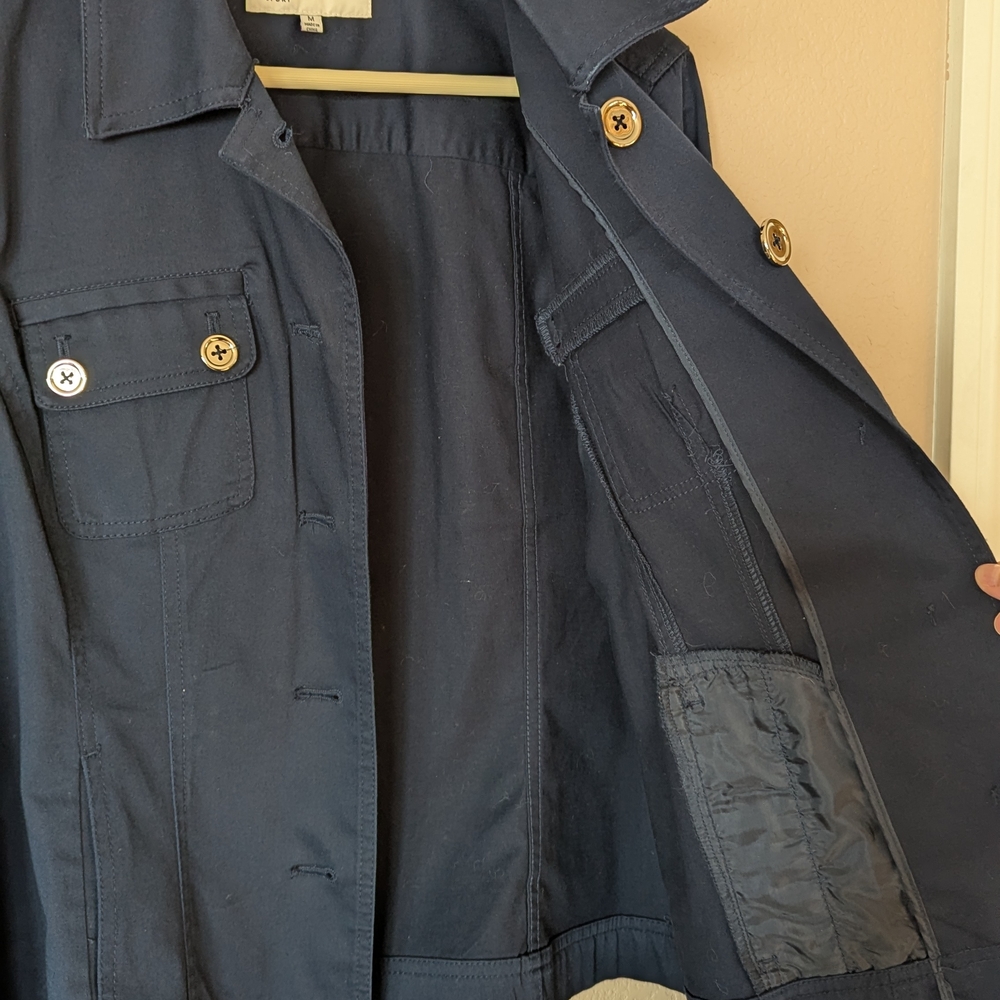 Jones New York Dark Blue Jean Jacket - Picture 5 of 5
